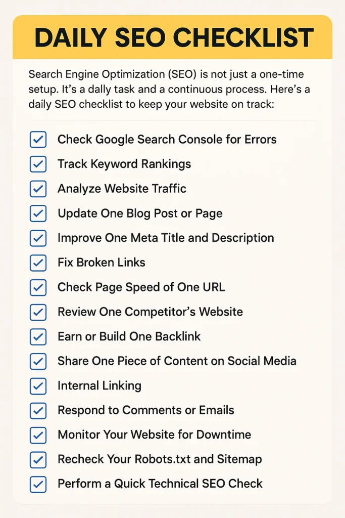 SEO Task